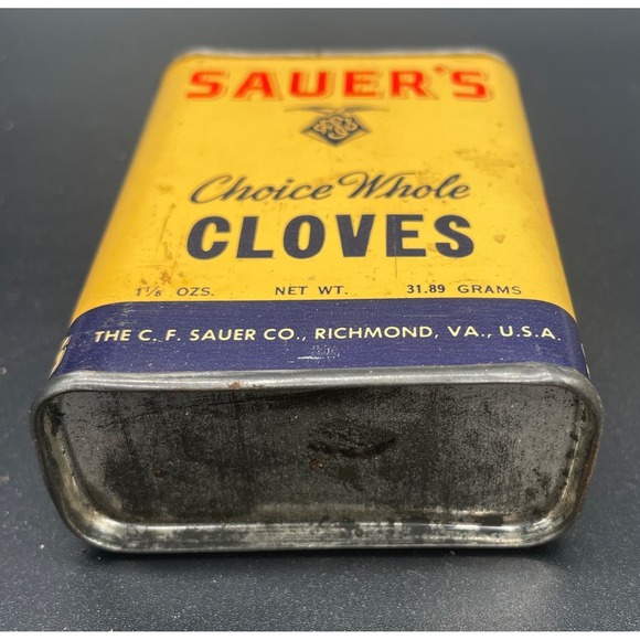Vintage Sauer's Spice Tin - Cloves #1 - Advertising - Picture 5 of 5